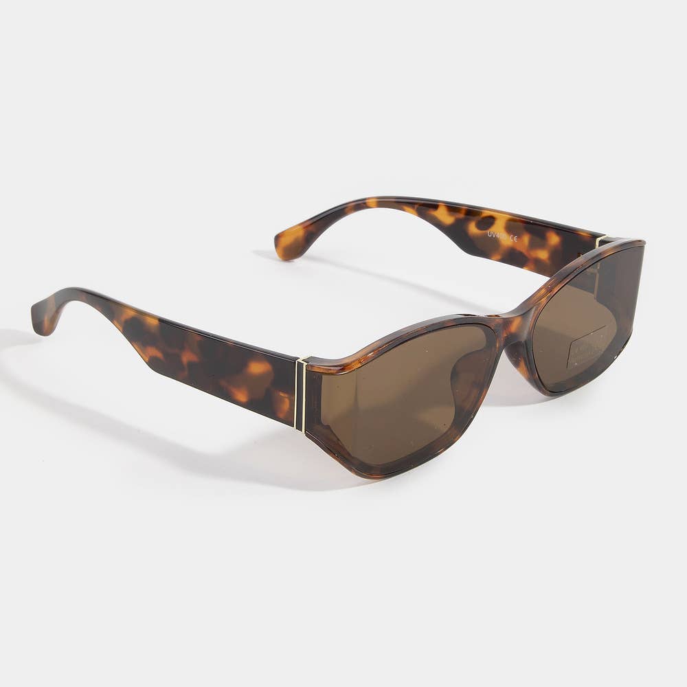 Rectangular Wrap Frame Assorted Sunglasses