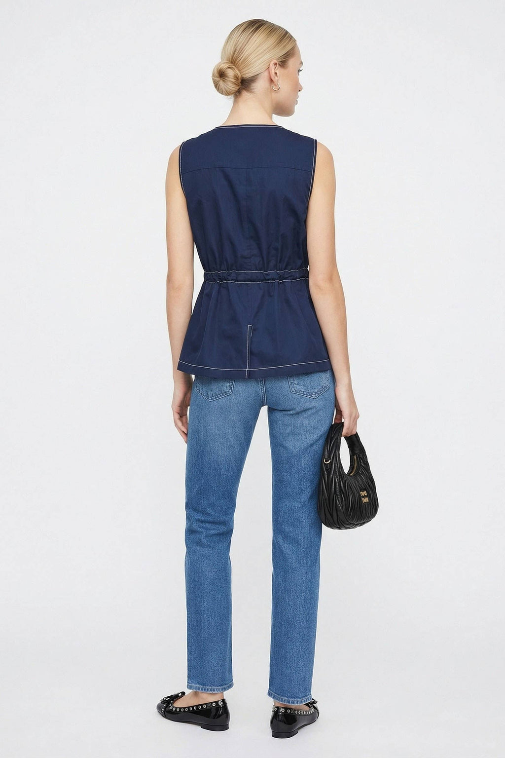 FULL & ZIP PEPLUM TOP