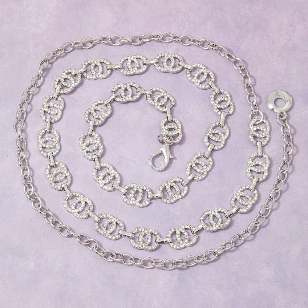 Double Circle Link Chain Belt