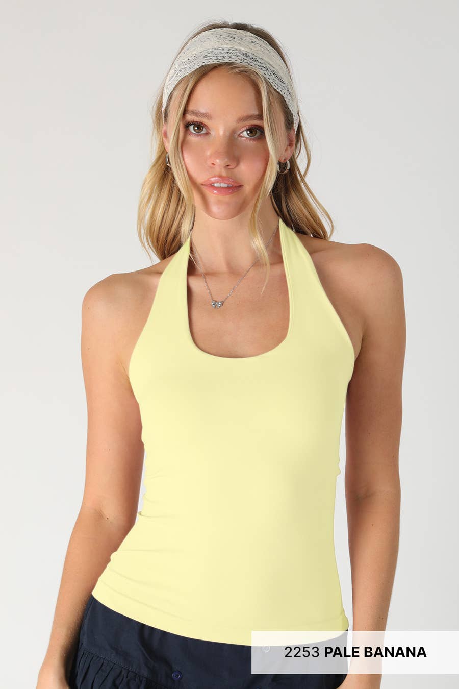 NS8392 - Clean Line Halter Top