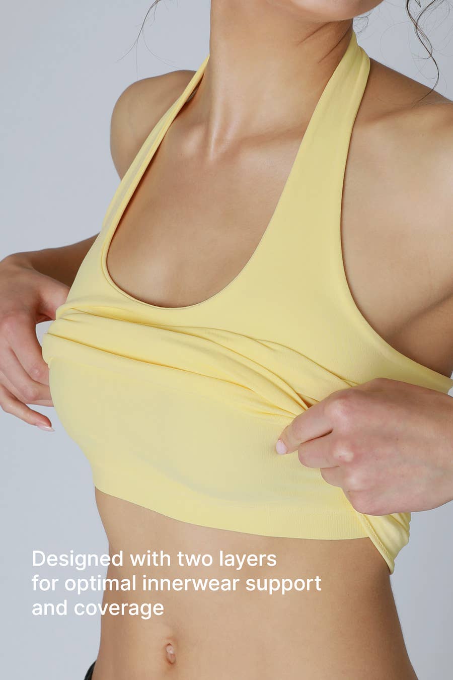 NS8392 - Clean Line Halter Top