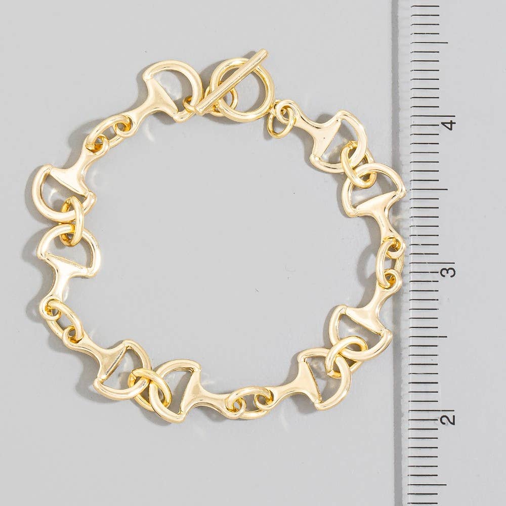Intricate D Link Chain Bracelet