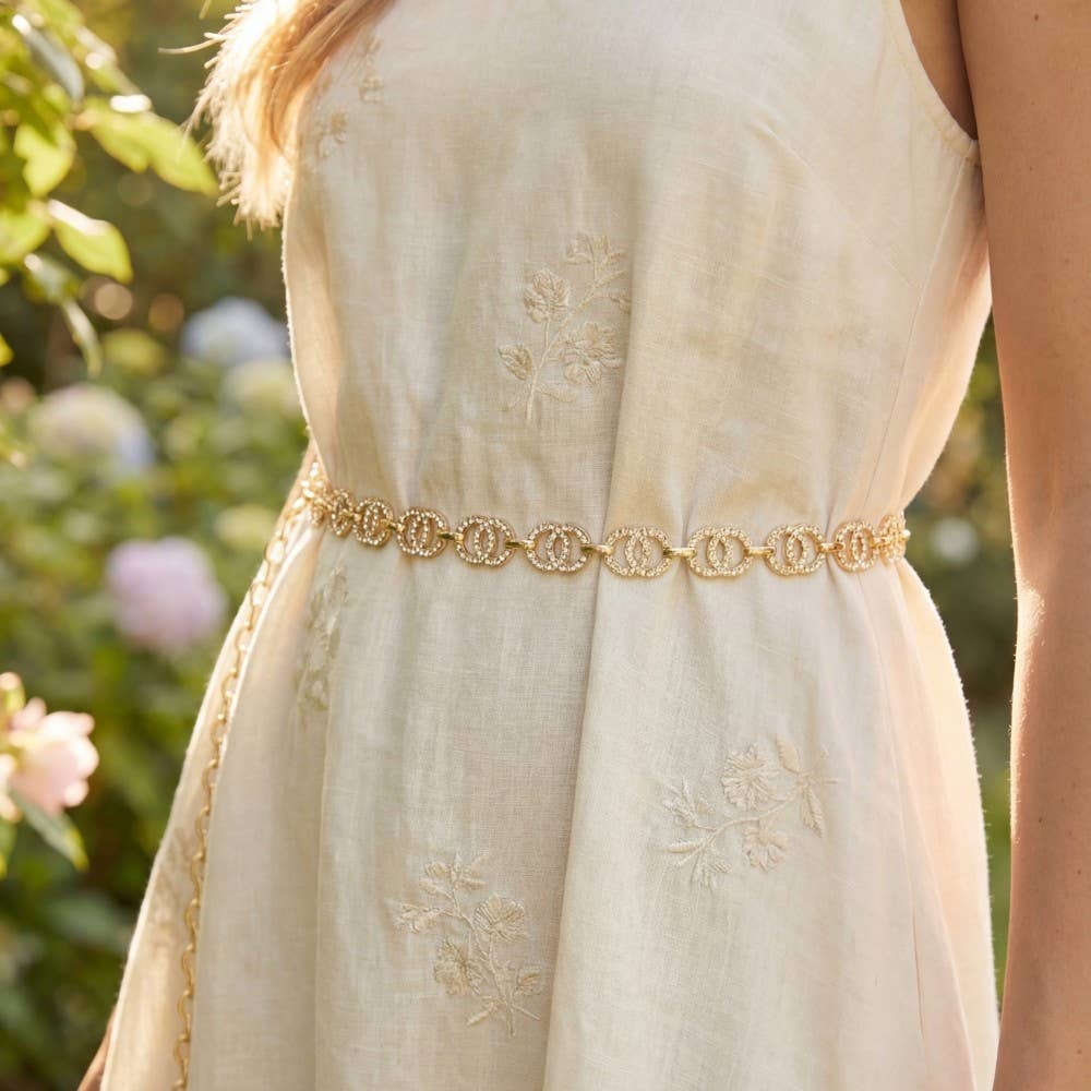 Double Circle Link Chain Belt