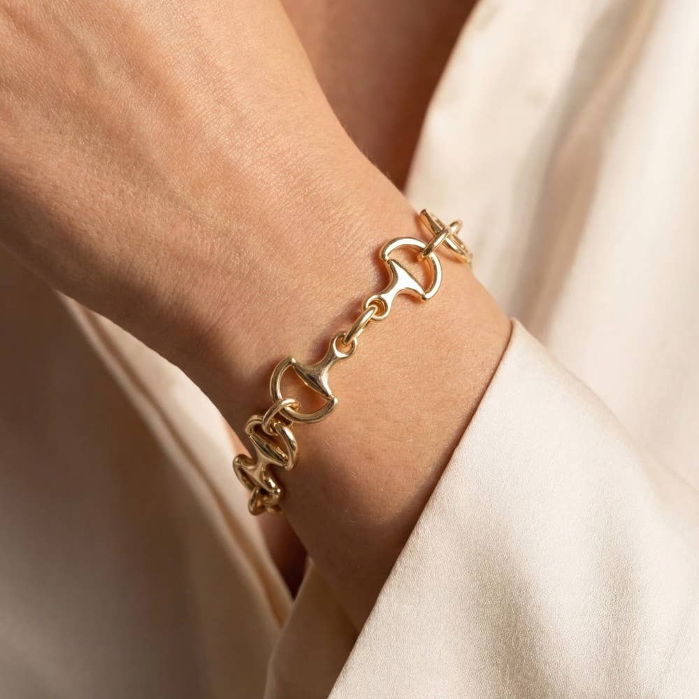 Intricate D Link Chain Bracelet