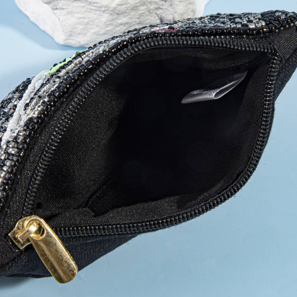 Martini Sequin Beaded Coin Purse