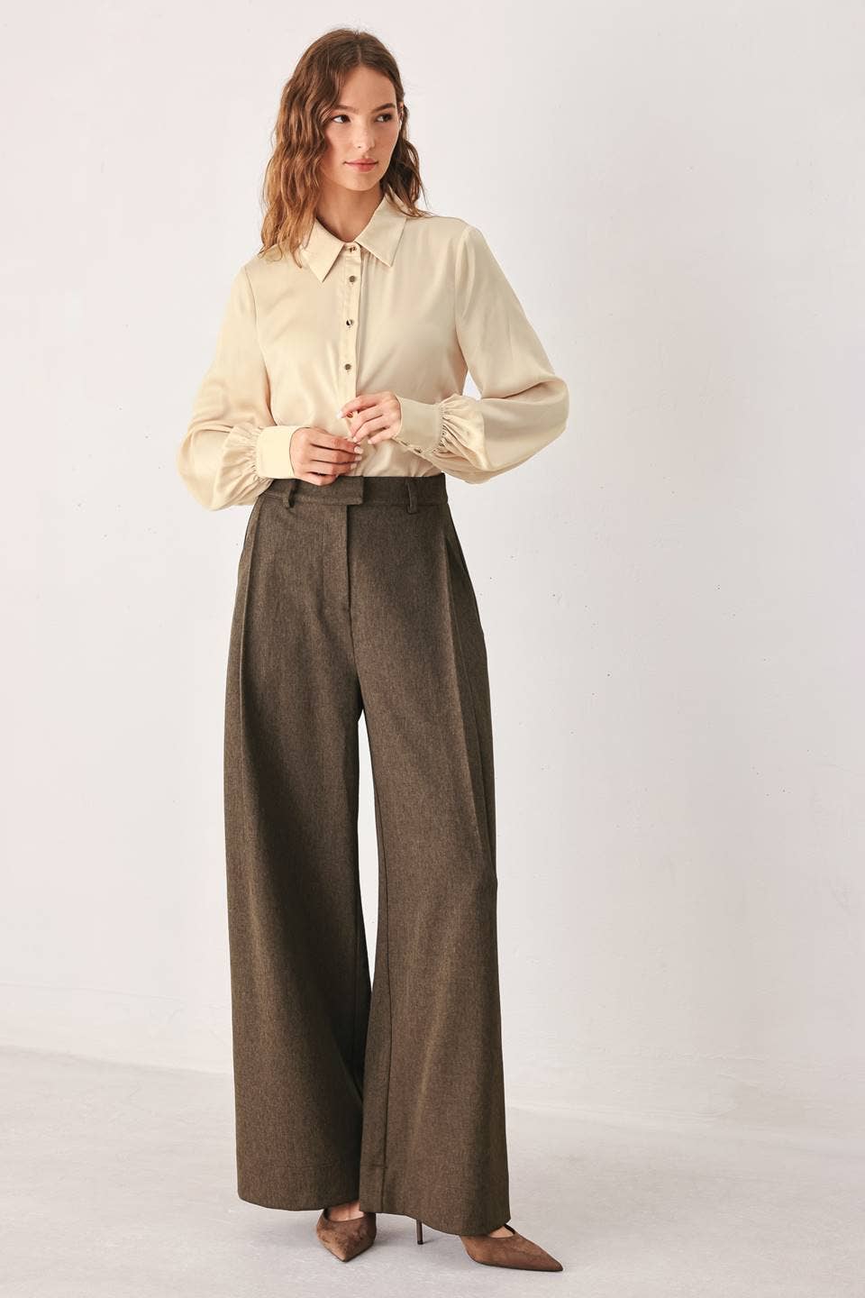 Wide Leg Woven Pants