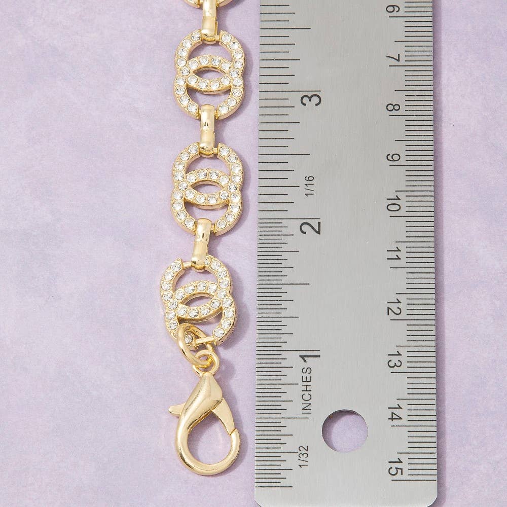 Double Circle Link Chain Belt