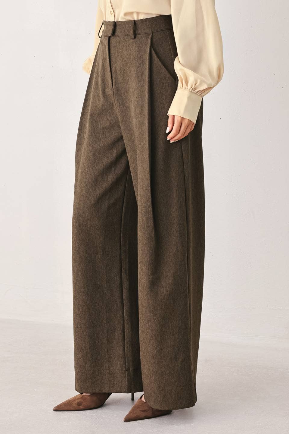Wide Leg Woven Pants