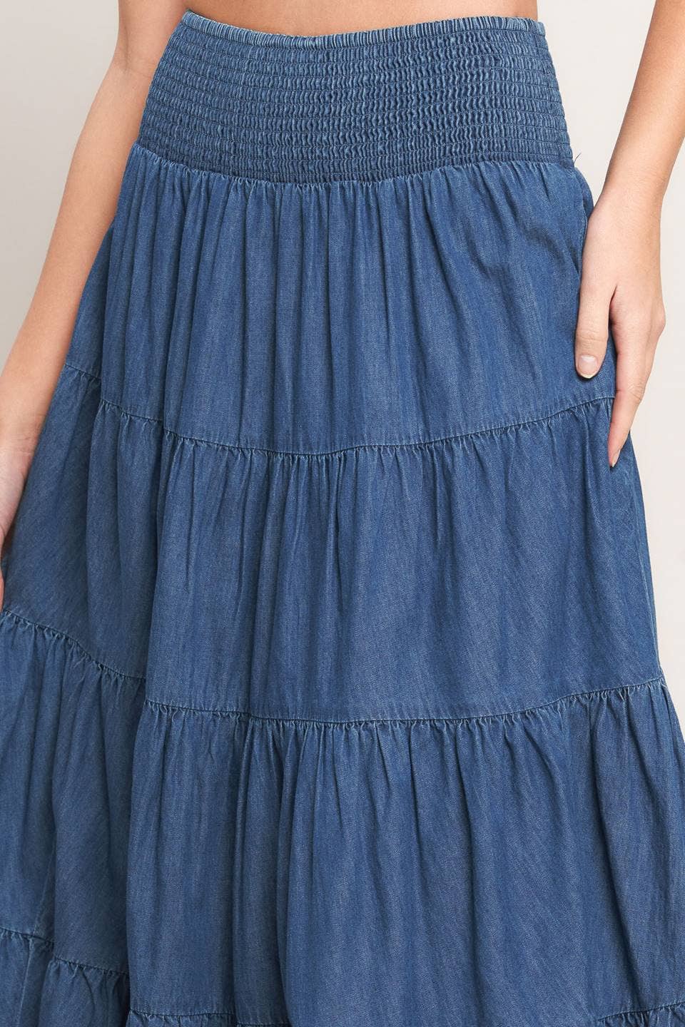 A lightweight maxi skirt