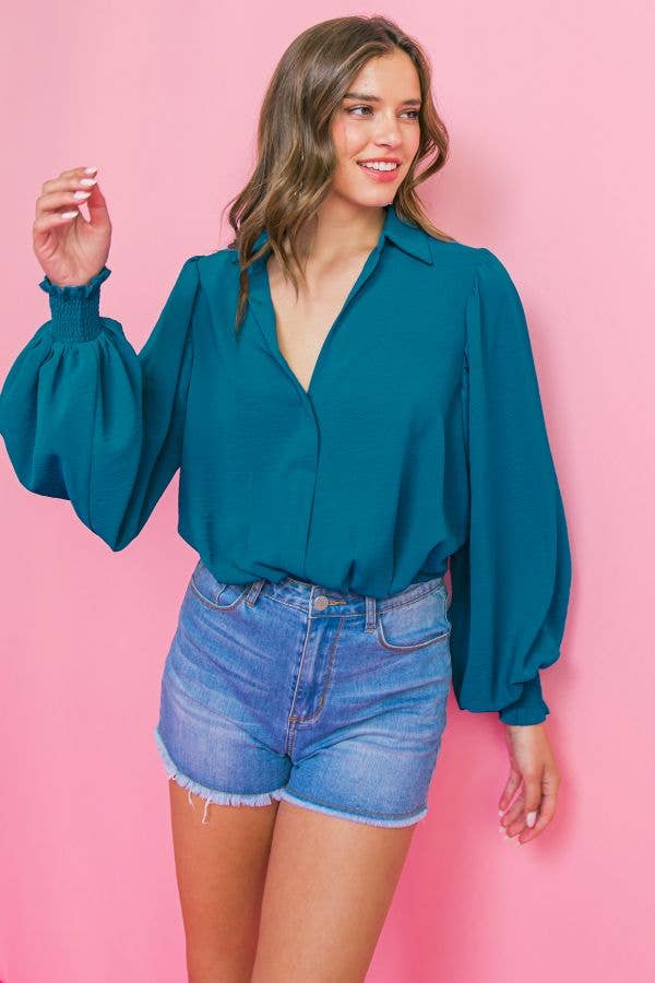 A solid woven top