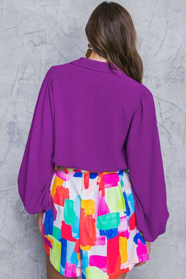 A solid woven top