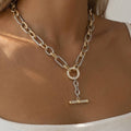 Toggle Bar Chunky Chain Necklace