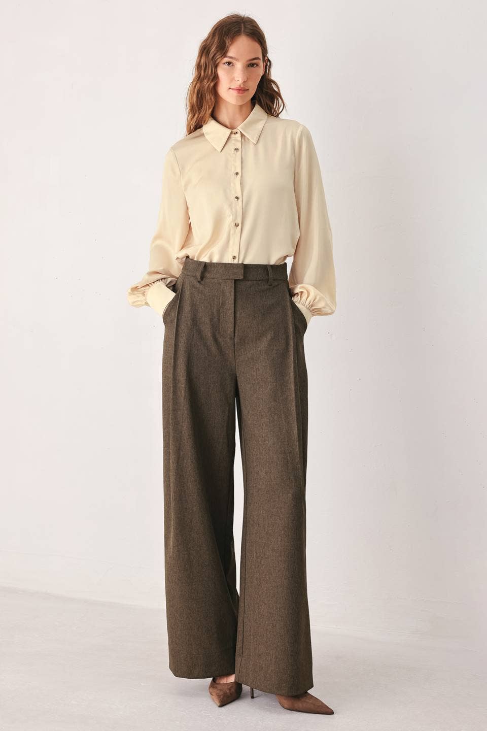 Wide Leg Woven Pants