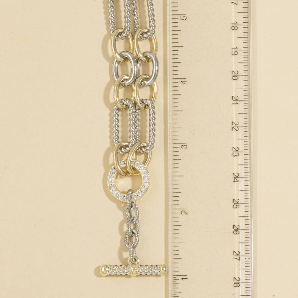 Toggle Bar Chunky Chain Necklace