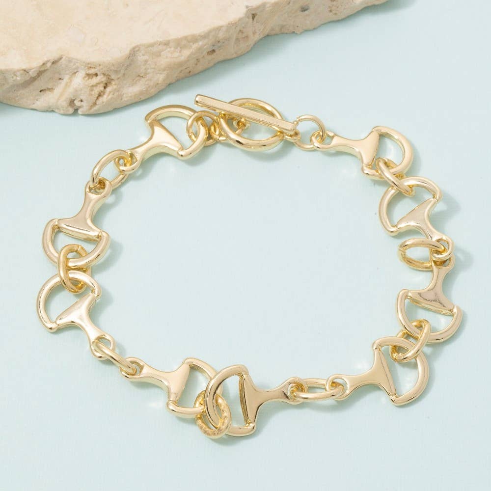 Intricate D Link Chain Bracelet