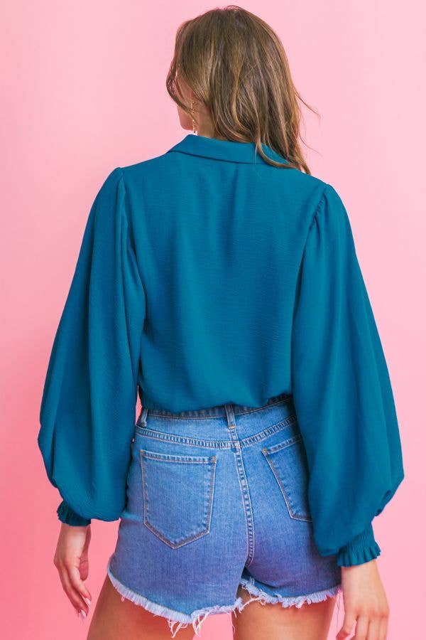A solid woven top