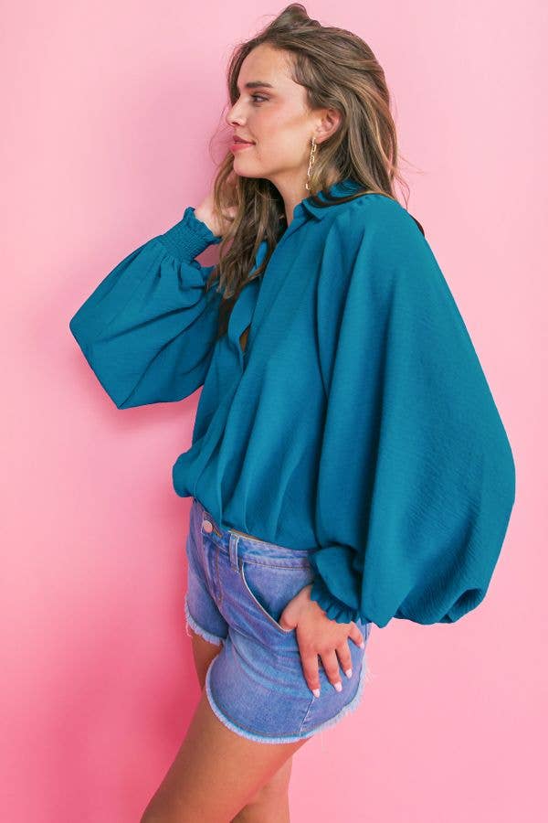 A solid woven top