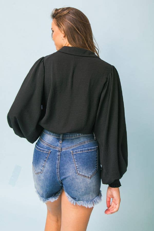 A solid woven top