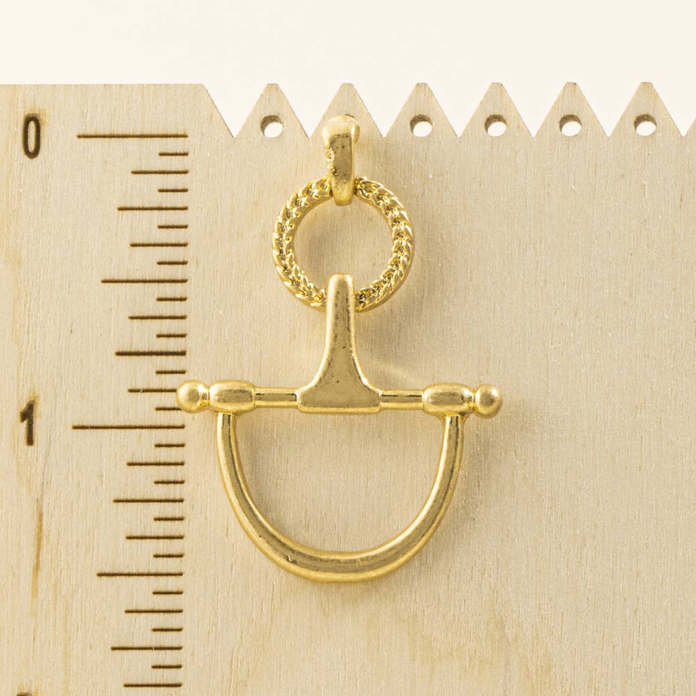 Equestrian Horsebit Stirrup Drop Earrings