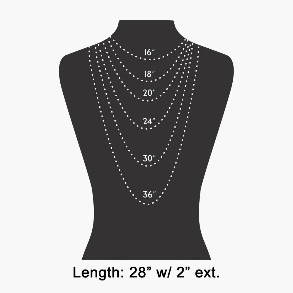 Chunky Oval Link Hammered Multi-Ring Pendant Necklace