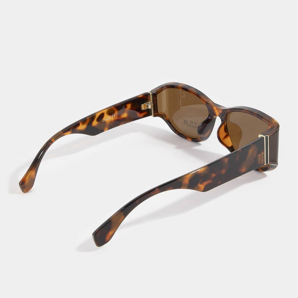 Rectangular Wrap Frame Assorted Sunglasses