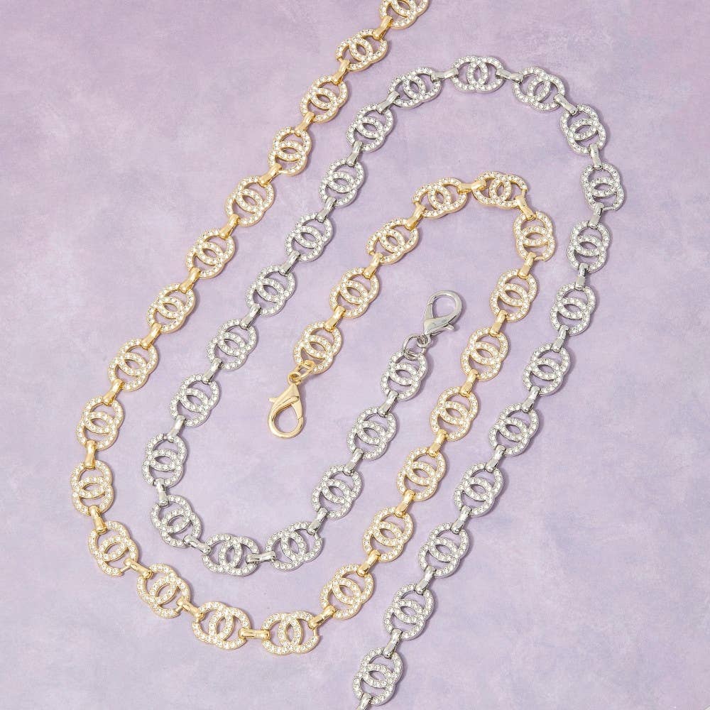 Double Circle Link Chain Belt