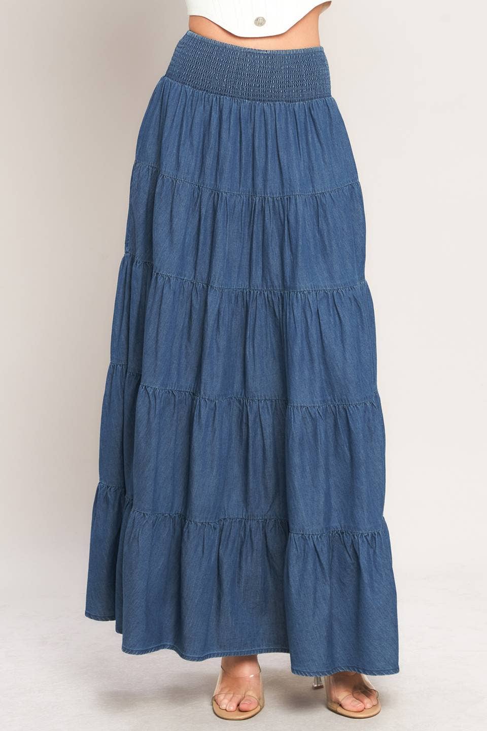 A lightweight maxi skirt