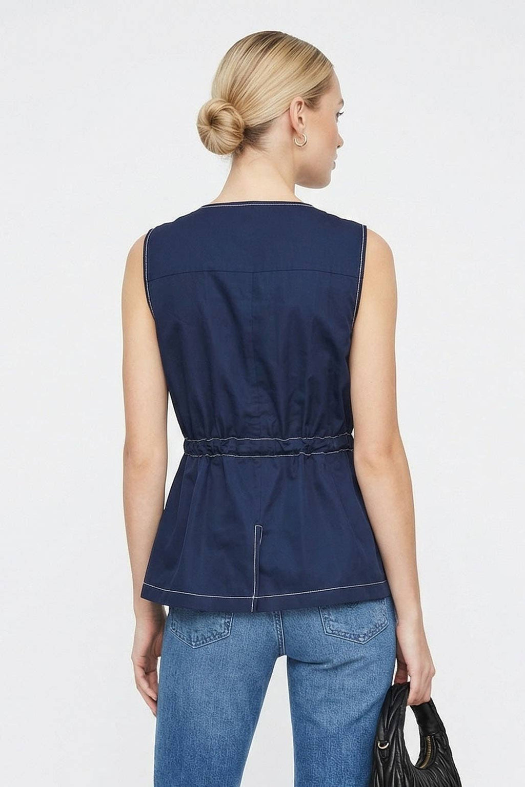 FULL & ZIP PEPLUM TOP