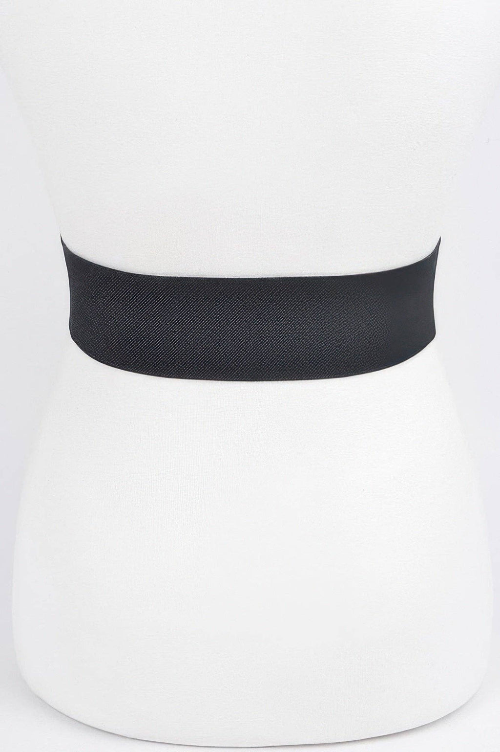 Rhinestone Buckle Plus Size Elastic Belt