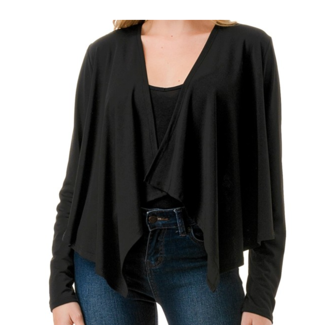🖤 ARIELLA BLACK CHIFFON CARDIGAN 🖤
